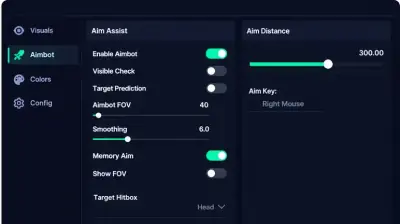 NBA 2K27 hack menu showing auto green and court overlay options on a PC